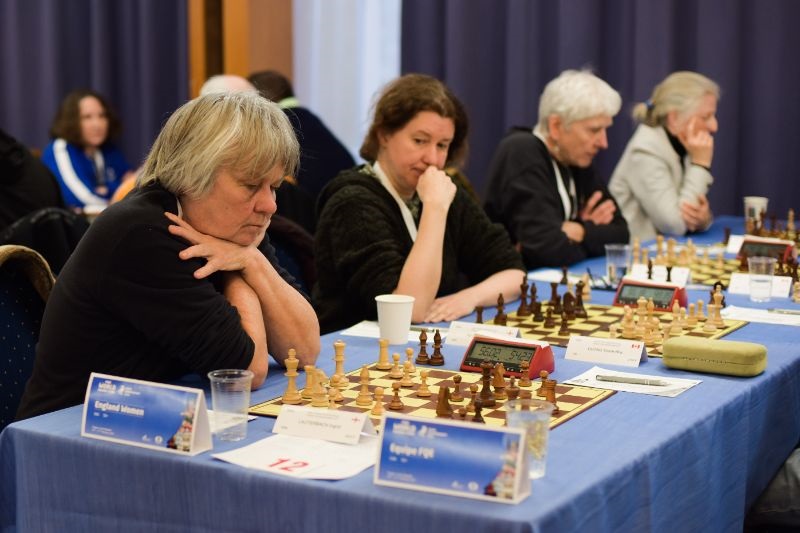 Natasha Regan (second from left) (Photo by E. Yermachenko, Courtesy AVE CHESS)