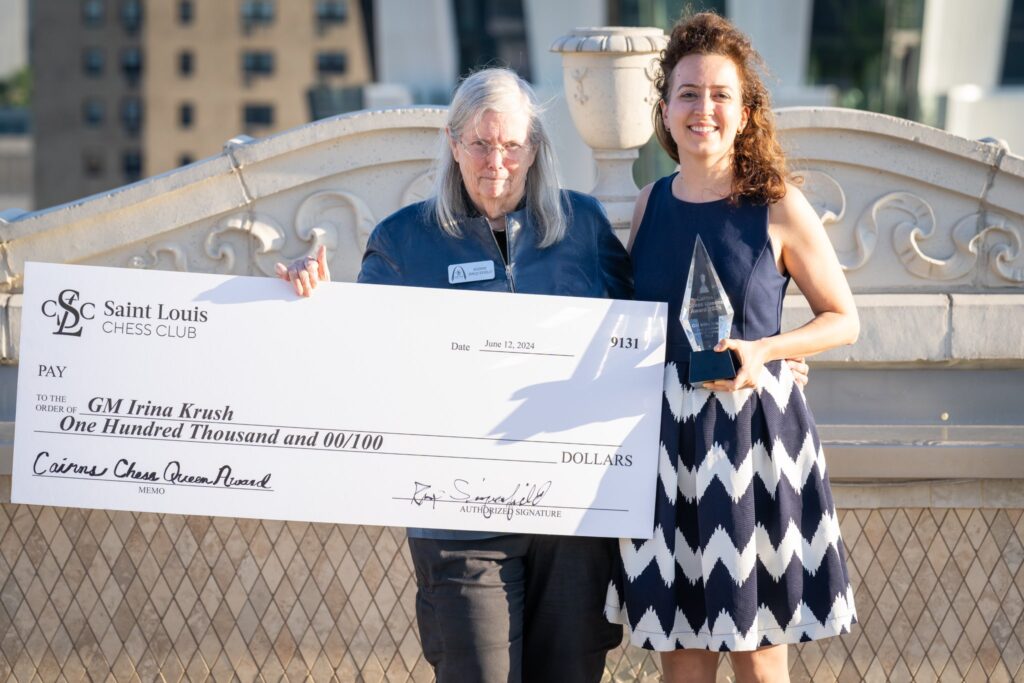 Dr. Jeanne Cairns Sinquefield and GM Irina Krush