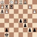 diagram of James Mason vs. Georg Marco chess puzzle